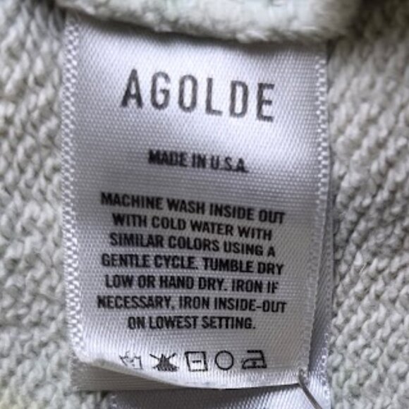 Agolde Tie Dye Balloon Sleeve Crew Neck Sweatshirt XS - Picture 8 of 9